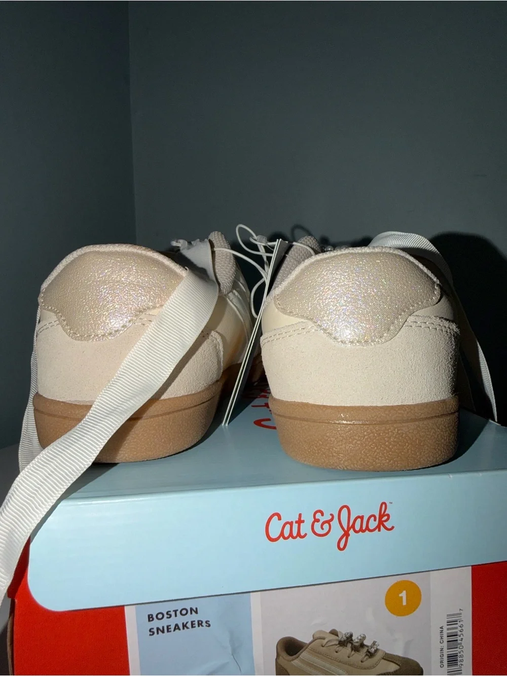 Cat & Jack cream sneakers
